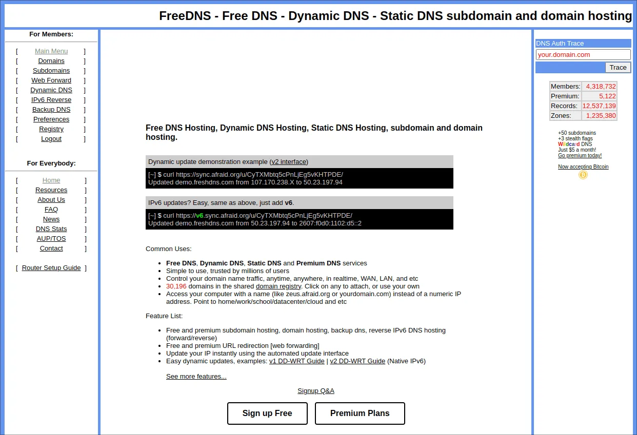 Afraid DNS