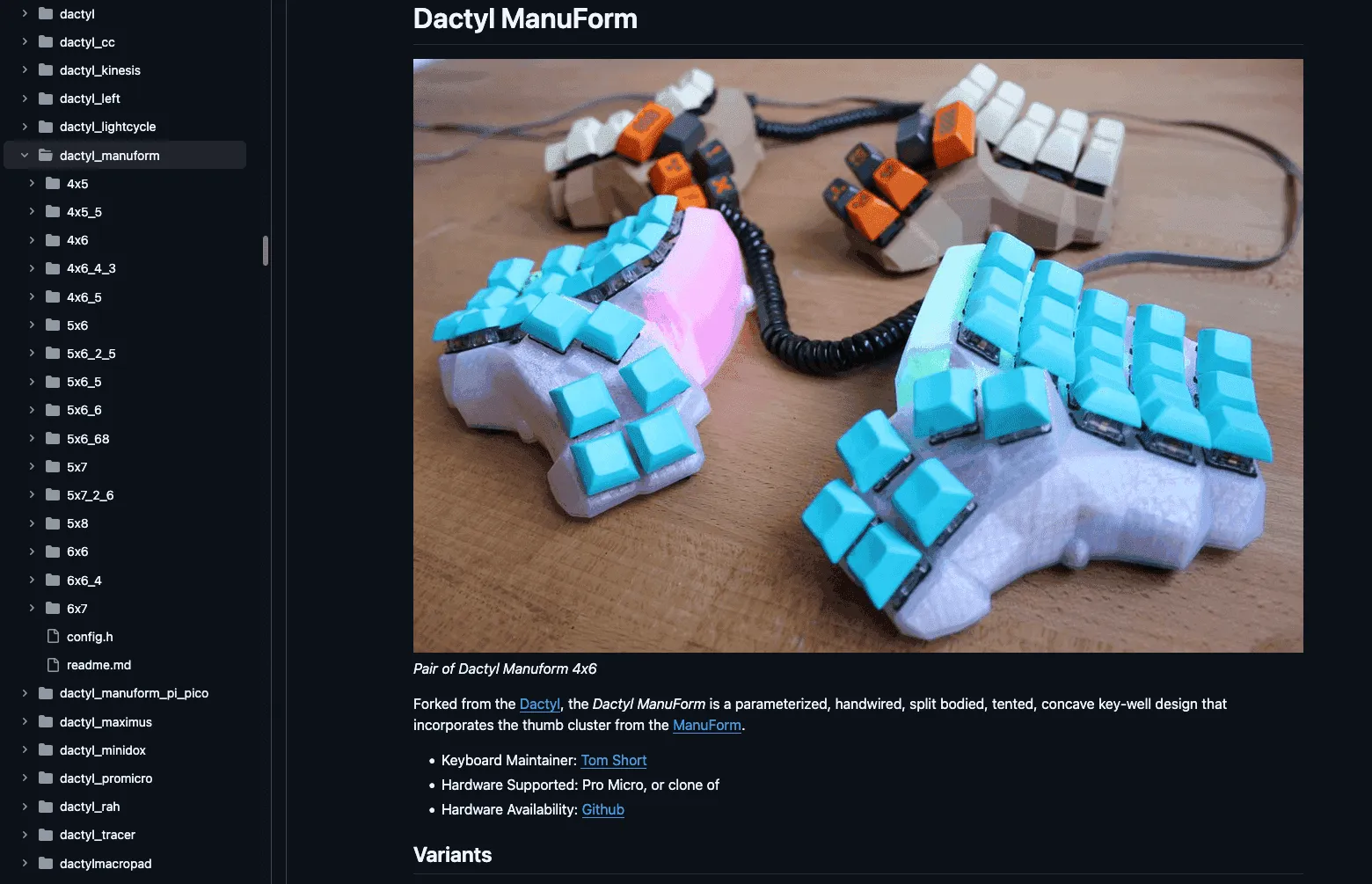Dactyl QMK
