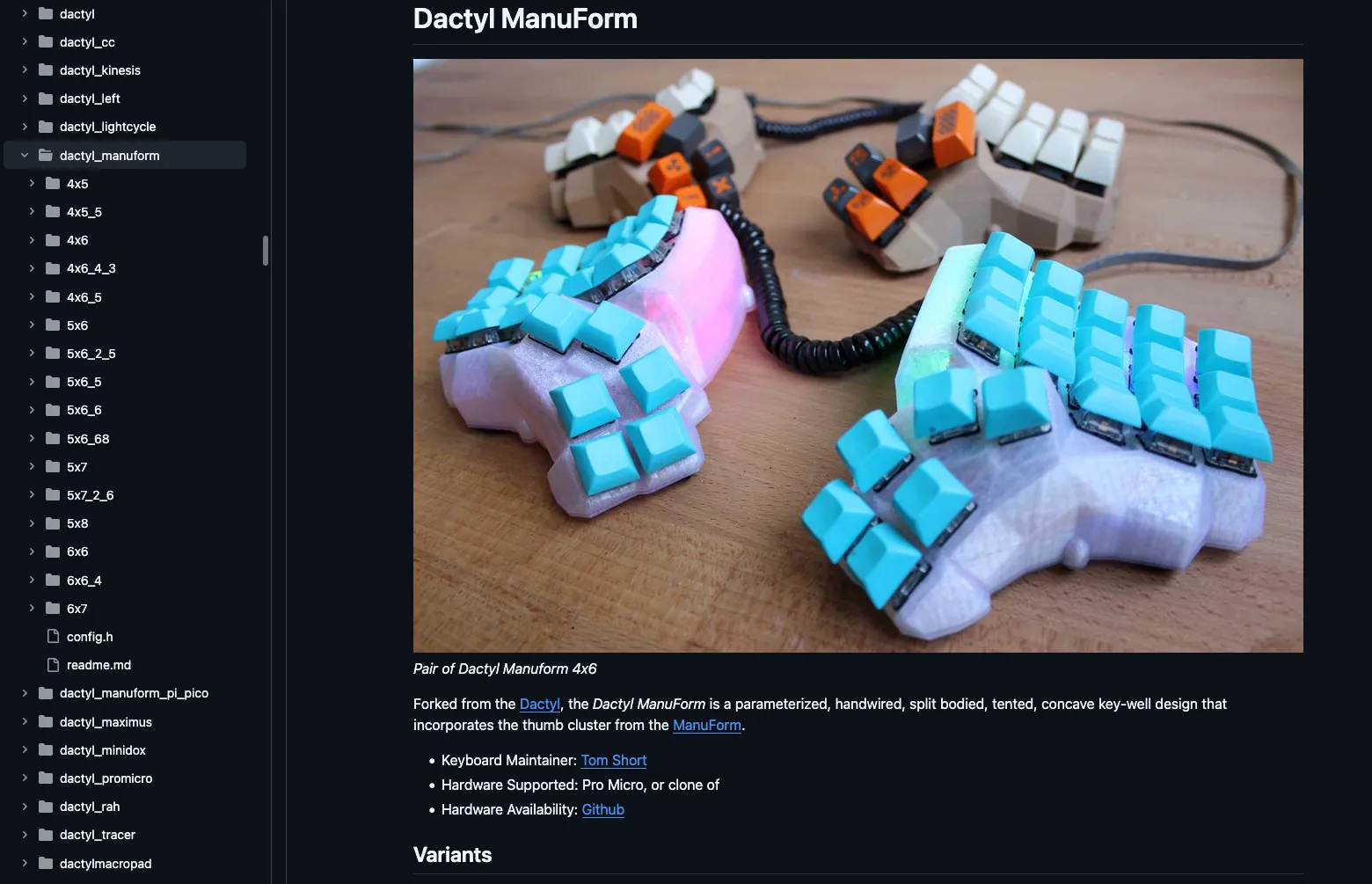 Dactyl QMK