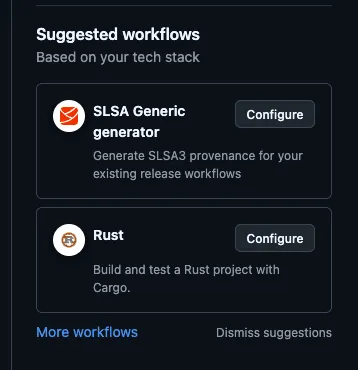 Suggested workflows